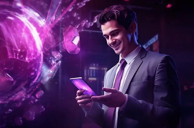 Pengguna dewasa Indonesia menikmati taruhan olahraga markaszeus di smartphone dengan antarmuka mobile yang responsif